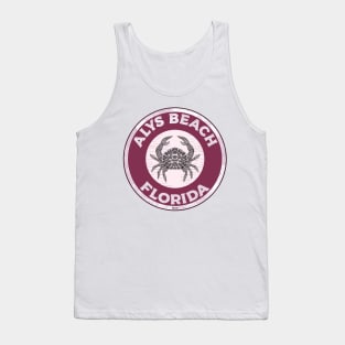 Alys Beach Florida Crab 30A 30 A Emerald Coast Walton County Tank Top